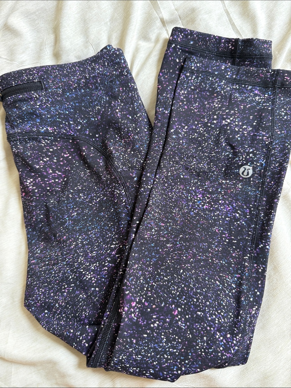 lululemon athletica Black Speckled Athletic Leggings